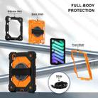 For iPad mini 2024 / mini 6 Contrast Color Robot Silicone Hybrid PC Tablet Case(Black Orange) - 3