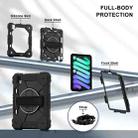 For iPad mini 2024 / mini 6 Contrast Color Robot Silicone Hybrid PC Tablet Case(Black) - 3