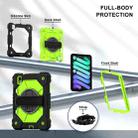For iPad mini 2024 / mini 6 Contrast Color Robot Silicone Hybrid PC Tablet Case(Black Yellow Green) - 3