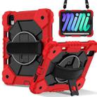 For iPad mini 2024 / mini 6 Contrast Color Robot Silicone Hybrid PC Tablet Case(Red Black) - 1