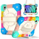 For iPad mini 2024 / mini 6 Contrast Color Robot Silicone Hybrid PC Tablet Case(Colorful Blue) - 1