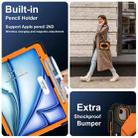 For iPad Air 13 2025 / 2024 Contrast Color Robot Silicone Hybrid PC Tablet Case(Black Orange) - 3