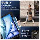 For iPad Air 13 2025 / 2024 Contrast Color Robot Silicone Hybrid PC Tablet Case(Black) - 3