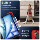 For iPad Air 13 2025 / 2024 Contrast Color Robot Silicone Hybrid PC Tablet Case(Red Black) - 3