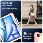 For iPad Air 13 2025 / 2024 Contrast Color Robot Silicone Hybrid PC Tablet Case(Rose Gold Beige) - 3