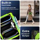 For iPad Pro 13 2024 Contrast Color Robot Silicone Hybrid PC Tablet Case(Black Yellow Green) - 3