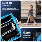 For iPad Pro 13 2024 Contrast Color Robot Silicone Hybrid PC Tablet Case(Black Blue) - 3