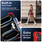 For iPad Pro 13 2024 Contrast Color Robot Silicone Hybrid PC Tablet Case(Red Black) - 3