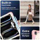 For iPad Pro 13 2024 Contrast Color Robot Silicone Hybrid PC Tablet Case(Rose Gold Beige) - 3