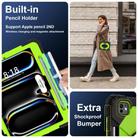 For iPad Pro 11 2024 Contrast Color Robot Silicone Hybrid PC Tablet Case(Black Yellow Green) - 3