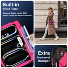 For iPad Pro 11 2024 Contrast Color Robot Silicone Hybrid PC Tablet Case(Black Rose Red) - 3