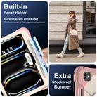 For iPad Pro 11 2024 Contrast Color Robot Silicone Hybrid PC Tablet Case(Rose Gold Beige) - 3