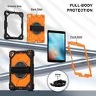 For iPad Pro 9.7 / 9.7 2018 / 2017 Contrast Color Robot Silicone Hybrid PC Tablet Case(Black Orange) - 3