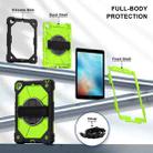 For iPad Pro 9.7 / 9.7 2018 / 2017 Contrast Color Robot Silicone Hybrid PC Tablet Case(Black Yellow Green) - 3