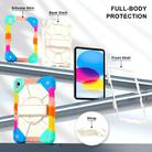 For iPad 2025 / 2022 Contrast Color Robot Silicone Hybrid PC Tablet Case(Colorful Blue) - 3