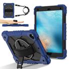 For iPad 10.2 2021 / 2020 / 2019 Contrast Color Robot Silicone Hybrid PC Tablet Case(Navy Black) - 2