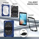 For iPad 10.2 2021 / 2020 / 2019 Contrast Color Robot Silicone Hybrid PC Tablet Case(Navy Black) - 3