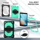 For iPad 10.2 2021 / 2020 / 2019 Contrast Color Robot Silicone Hybrid PC Tablet Case(Black Mint Green) - 3