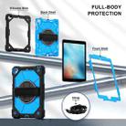 For iPad 10.2 2021 / 2020 / 2019 Contrast Color Robot Silicone Hybrid PC Tablet Case(Black Blue) - 3