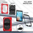 For iPad 10.2 2021 / 2020 / 2019 Contrast Color Robot Silicone Hybrid PC Tablet Case(Red Black) - 3