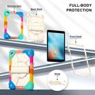 For iPad 10.2 2021 / 2020 / 2019 Contrast Color Robot Silicone Hybrid PC Tablet Case(Colorful Blue) - 3