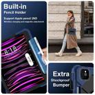 For iPad Air 5 / 4 / Pro 11 Contrast Color Robot Silicone Hybrid PC Tablet Case(Navy Black) - 3