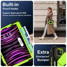 For iPad Air 5 / 4 / Pro 11 Contrast Color Robot Silicone Hybrid PC Tablet Case(Black Yellow Green) - 3