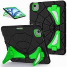 For iPad Air 11 2024 Silicone + PC Shockproof Protective Tablet Case(Black Green) - 1