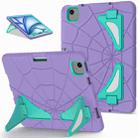 For iPad Air 11 2024 Silicone + PC Shockproof Protective Tablet Case(Purple Mint Green) - 1