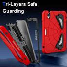 For iPad mini 2024 / mini 6 Silicone + PC Shockproof Protective Tablet Case(Red Black) - 3