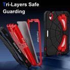 For iPad mini 2024 / mini 6 Silicone + PC Shockproof Protective Tablet Case(Black Red) - 3