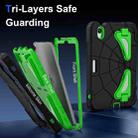 For iPad mini 2024 / mini 6 Silicone + PC Shockproof Protective Tablet Case(Black Green) - 3