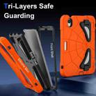 For iPad mini 2024 / mini 6 Silicone + PC Shockproof Protective Tablet Case(Orange Black) - 3