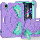 For iPad mini 2024 / mini 6 Silicone + PC Shockproof Protective Tablet Case(Purple Mint Green) - 2