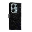 For Xiaomi Redmi Note 13 Pro 4G Sun Mandala Embossing Pattern Phone Leather Case(Black) - 3