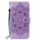 For Xiaomi Redmi K70 Sun Mandala Embossing Pattern Phone Leather Case(Purple) - 2