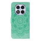 For Redmi Note 14 Pro 4G / 5G / Note 14 Pro+ Sun Mandala Embossing Pattern Phone Leather Case(Green) - 3