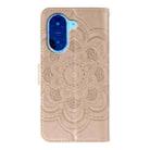 For Redmi A5 4G 173.3mm Sun Mandala Embossing Pattern Phone Leather Case(Rose Gold) - 3