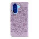 For Redmi A5 4G 173.3mm Sun Mandala Embossing Pattern Phone Leather Case(Purple) - 3