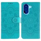 For Redmi A5 4G 173.3mm Sun Mandala Embossing Pattern Phone Leather Case(Blue) - 1