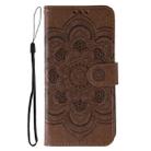 For Redmi Turbo 4 Pro 5G / Poco F7 Sun Mandala Embossing Pattern Phone Leather Case(Brown) - 2