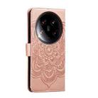 For Xiaomi 14 Ultra Sun Mandala Embossing Pattern Phone Leather Case(Rose Gold) - 3