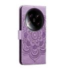 For Xiaomi 14 Ultra Sun Mandala Embossing Pattern Phone Leather Case(Purple) - 3