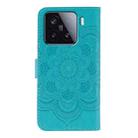 For Xiaomi 15 Sun Mandala Embossing Pattern Phone Leather Case(Blue) - 3