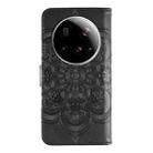 For Xiaomi 15 Ultra Sun Mandala Embossing Pattern Phone Leather Case(Black) - 3