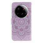 For Xiaomi 15 Ultra Sun Mandala Embossing Pattern Phone Leather Case(Purple) - 3