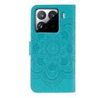 For Xiaomi 15 Pro Sun Mandala Embossing Pattern Phone Leather Case(Blue) - 3