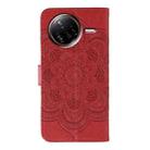 For Xiaomi Poco F7 Ultra / Redmi K80 Pro Sun Mandala Embossing Pattern Phone Leather Case(Red) - 3
