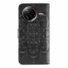 For Xiaomi Poco F7 Ultra / Redmi K80 Pro Sun Mandala Embossing Pattern Phone Leather Case(Black) - 3