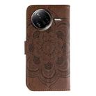 For Xiaomi Poco F7 Ultra / Redmi K80 Pro Sun Mandala Embossing Pattern Phone Leather Case(Brown) - 3